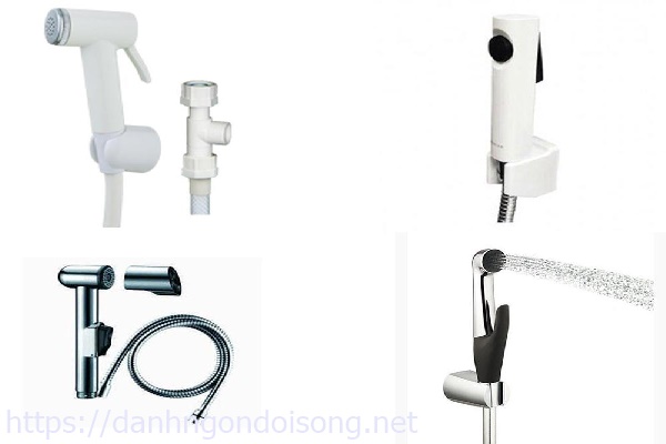Tiến h&agrave;nh lắp v&ograve;i xịt vệ sinh