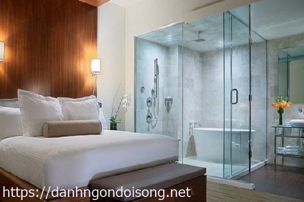Thiết kế nh&agrave; vệ sinh trong ph&ograve;ng ngủ 15m2 đẹp