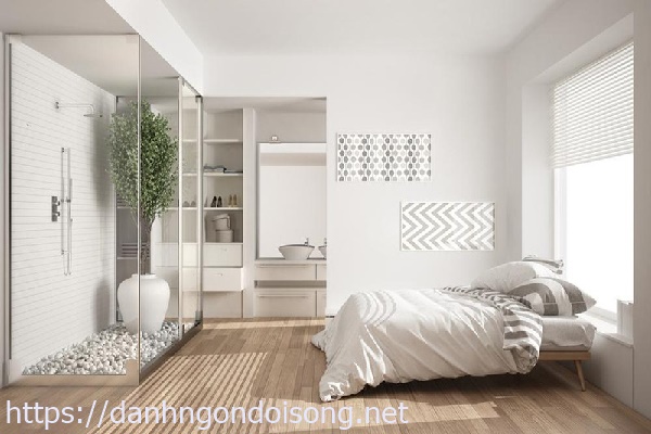 Thiết kế nh&agrave; vệ sinh trong ph&ograve;ng ngủ 16m2