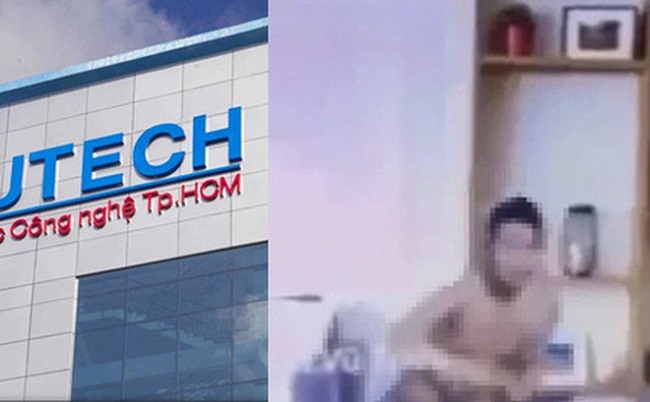 clip n&oacute;ng sinh vi&ecirc;n trường HUTECH mới nhất