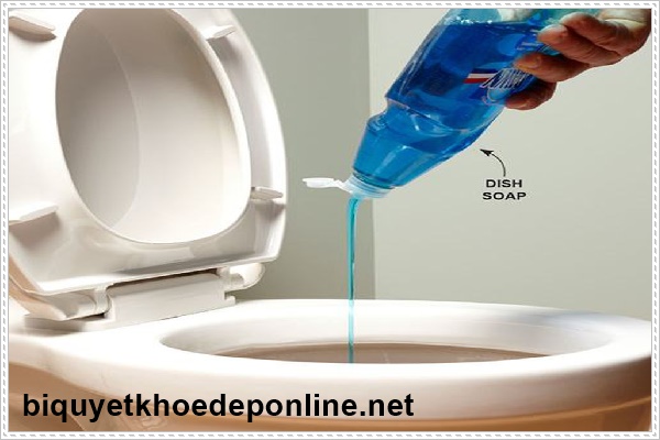 nước rửa ch&eacute;n xử l&yacute; bồn cầu xả nước kh&ocirc;ng xuống