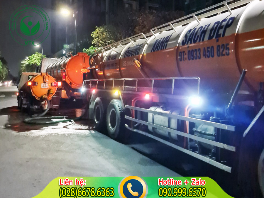 Dịch vụ thu gom b&ugrave;n thải c&ocirc;ng nghiệp với quy tr&igrave;nh chuy&ecirc;n nghiệp