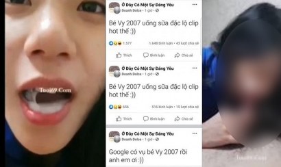 Clip bé Vy 2k7 uống sữa đặc